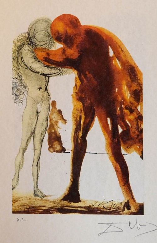 Grafika do salonu artysty Salvador Dali pod tytułem Powrót Syna Marnotrawnego (EA)