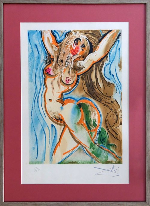 Grafika do salonu artysty Salvador Dali pod tytułem Kobieta, 10 z 250