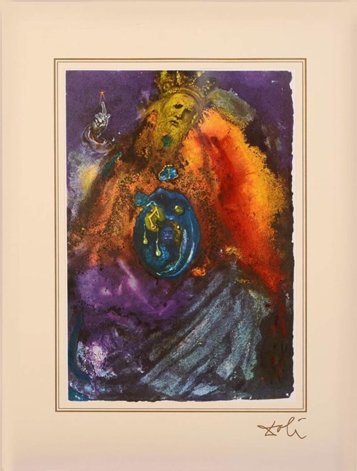 Living room print by Salvador Dali titled Ecclesiastes 1 from series40 Paintings of the Bible