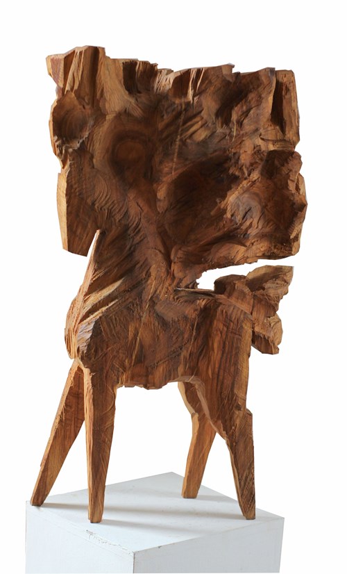 Living room sculpture by Zbigniew Bury titled The Horse from Pańska Góra