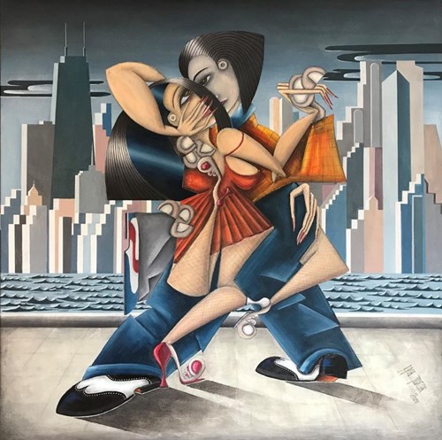 Obraz do salonu artysty Robert Jadczak pod tytułem Chicago Dance