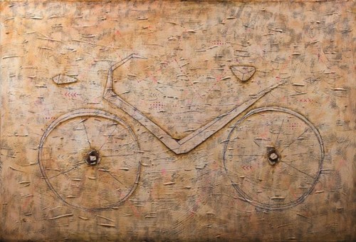 Obraz do salonu artysty Grzegorz Klimek pod tytułem Pędzący rower 6