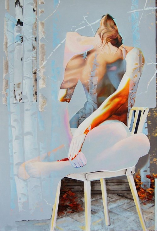 Obraz do salonu artysty Sylwia Zdzichowska pod tytułem Brzezina V