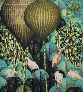 Composition With Ibises