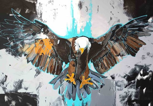 Obraz do salonu artysty Sylwia Wenska pod tytułem Haliaeetus leucocephalus (Orzeł)