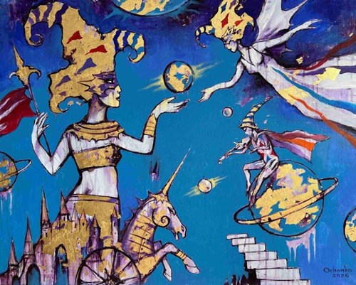 Obraz do salonu artysty Eugeniusz Ochonko pod tytułem Secretos del Universo