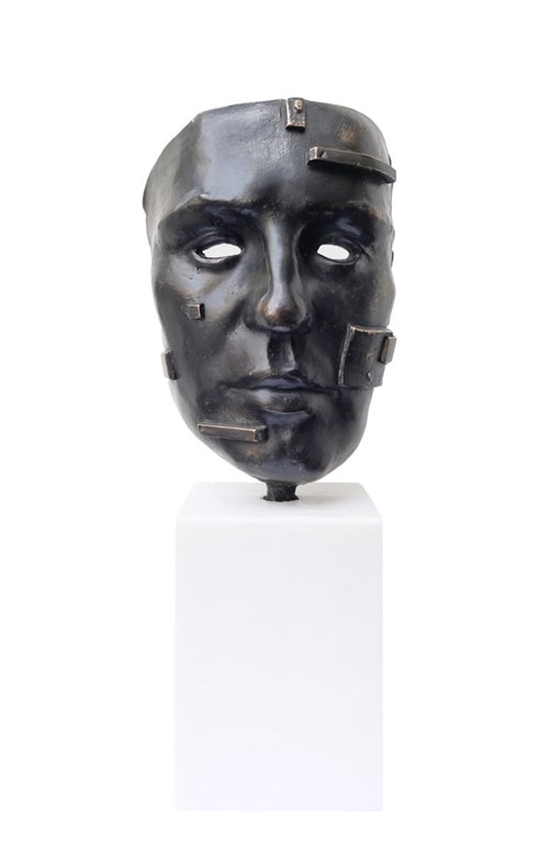 Living room sculpture by Waldemar Mazurek titled Mask (1 from 15)