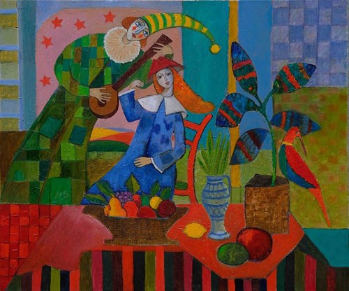 Obraz do salonu artysty Elżbieta Ostrowska-Łysak pod tytułem Spotkanie