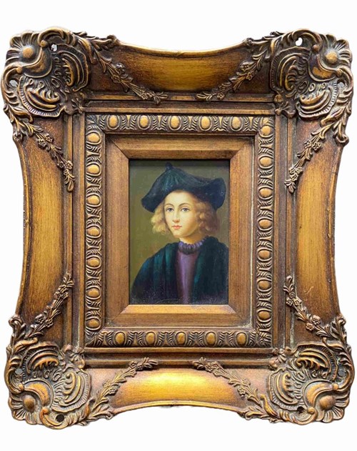 Obraz do salonu artysty Artysta Nierozpoznany pod tytułem Portret Pietra Carnesecchi według Domenico Puligo, XIX w.