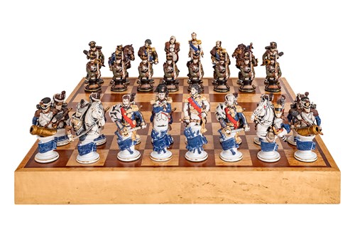 Living room sculpture by Artysta Nierozpoznany titled Napoleonic War Chess