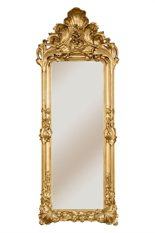 Living room sculpture by Artysta Nierozpoznany titled Mirror in a gold frame