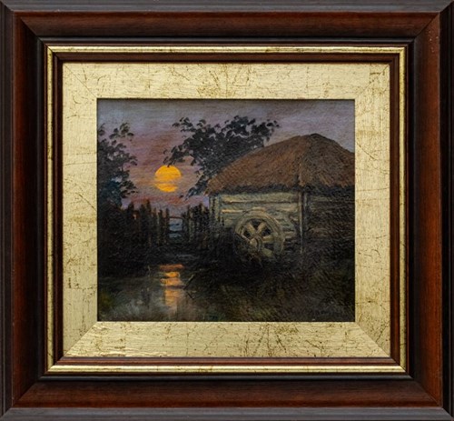 Living room painting by Artysta Nierozpoznany titled Old mill, 20th century