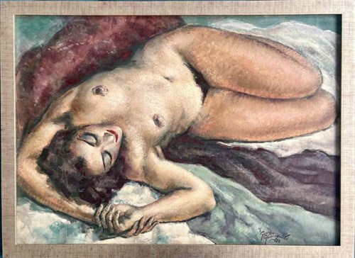 Living room painting by Artysta Nierozpoznany titled Nude