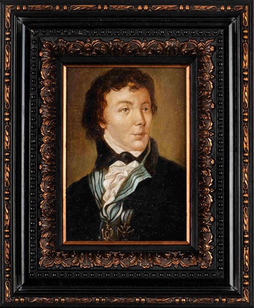 Living room painting by Artysta Nierozpoznany titled Portrait of the Decorated One