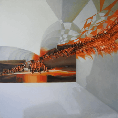 Obraz do salonu artysty Alina Dorada-Krawczyk pod tytułem Pora słoneczników