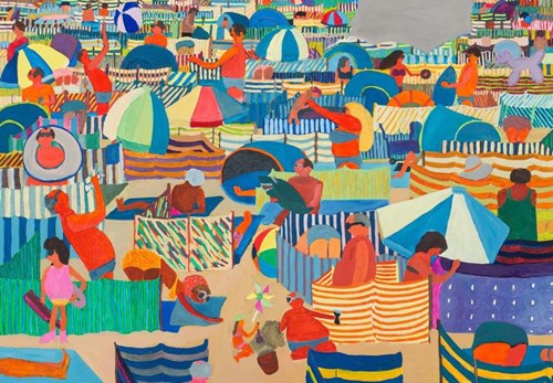 Living room painting by Marek Konatkowski titled Beach