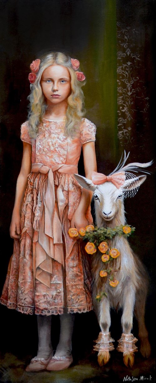 Obraz do salonu artysty Kamila Szadaj (Natasza Mirak) pod tytułem Bal na Różanej