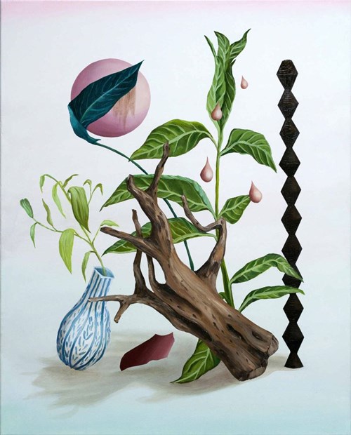 Obraz do salonu artysty Joanna Mlącka pod tytułem Martwa natura z wazonem