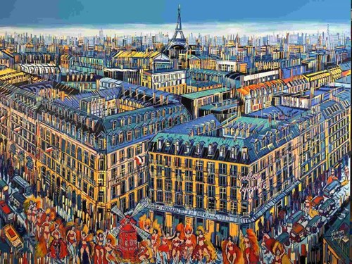 Obraz do salonu artysty Joanna Mieszko pod tytułem Paryż - Galeria Lafayette