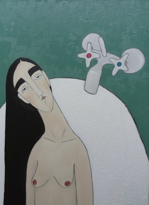 Obraz do salonu artysty Paulina Korbaczyńska pod tytułem Daj mi buziaka zanim Cię wytarmoszę