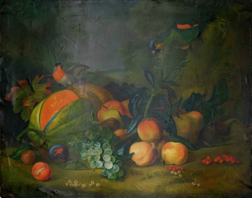 Obraz do salonu artysty Autor nierozpoznany pod tytułem Martwa natura, XIX/XX w.