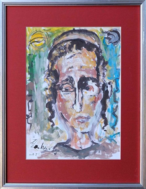 Obraz do salonu artysty Zdzisław Lachur pod tytułem Portret młodego Żyda