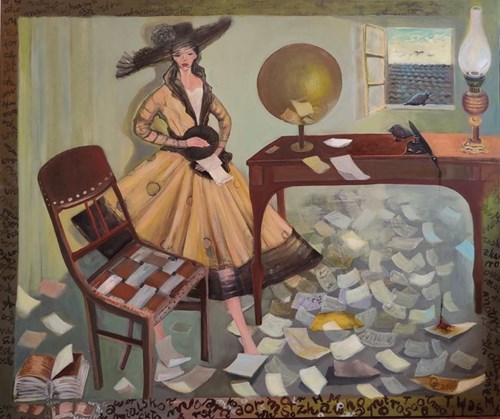 Obraz do salonu artysty Elżbieta Grzybek pod tytułem W poszukiwaniu utraconych wspomnień