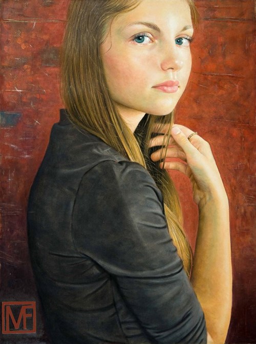 Obraz do salonu artysty Marek Fijałkowski pod tytułem Girl with a ring