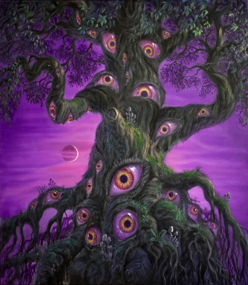 Obraz do salonu artysty Konstantyn Płotnikow pod tytułem The Tree is Watching