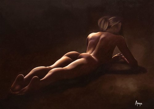 Obraz do salonu artysty M.R. Arroyo pod tytułem Shadows of desire