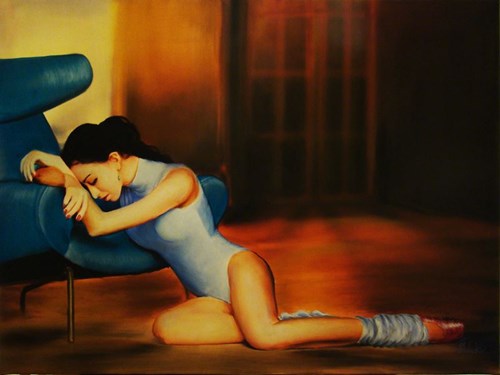 Living room painting by Artem Tuliuk titled Break