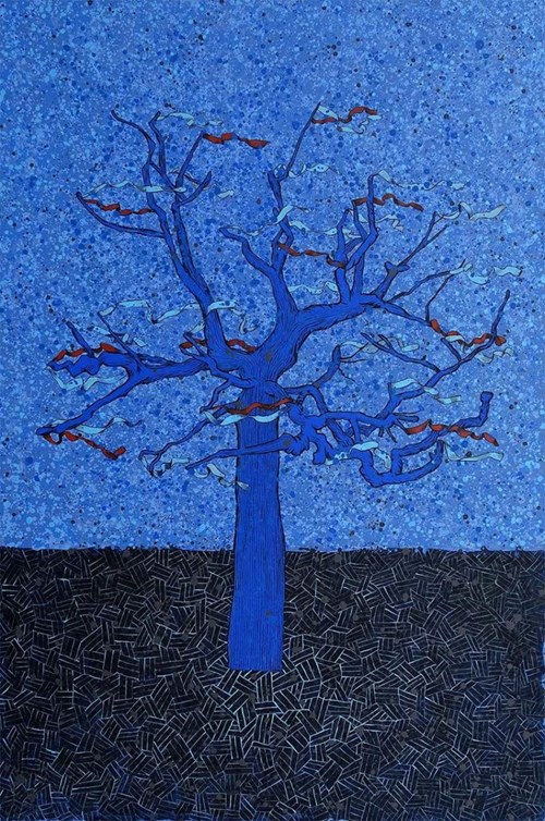 Obraz do salonu artysty Wojciech Pukocz pod tytułem Drzewo Życzeń