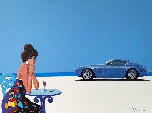 Obraz do salonu artysty Aleksandr Yasin pod tytułem Błękitna rozkosz
