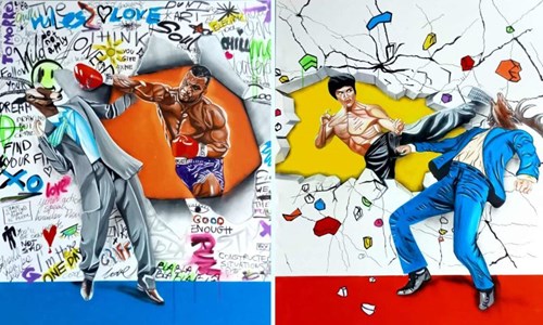 Obraz do salonu artysty Magdalena Karwowska pod tytułem Fighters