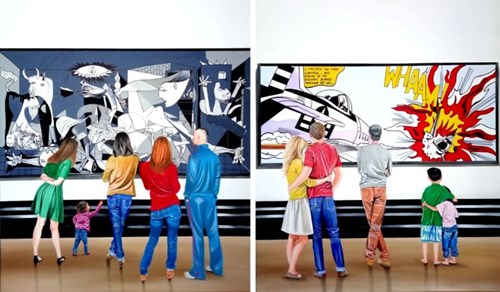 Living room painting by Magdalena Karwowska titled Museum XIII