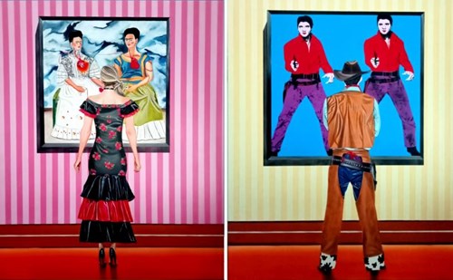 Living room painting by Magdalena Karwowska titled Museum XVIII