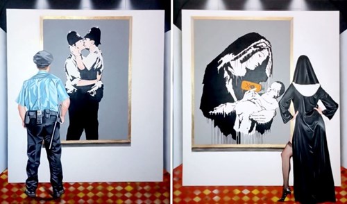 Living room painting by Magdalena Karwowska titled Untitled