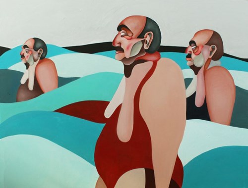 Obraz do salonu artysty Mirela Bukała pod tytułem Ludzie kamienie