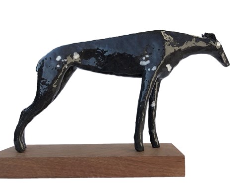 Living room sculpture by Aleksandra Went titled Greyhound