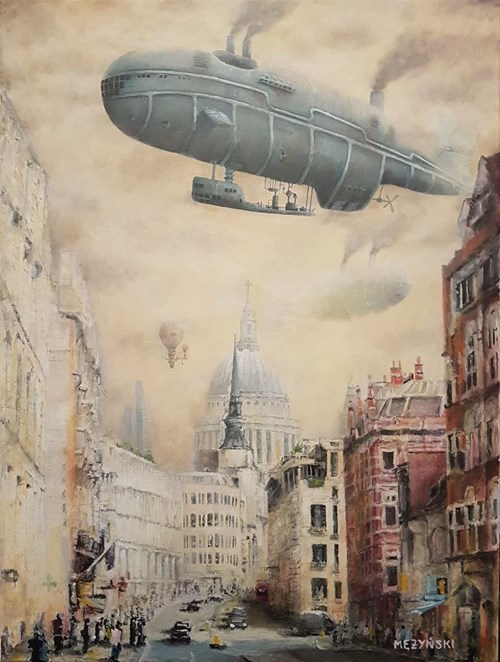 Obraz do salonu artysty Arkadiusz Mężyński pod tytułem Fleet Street London