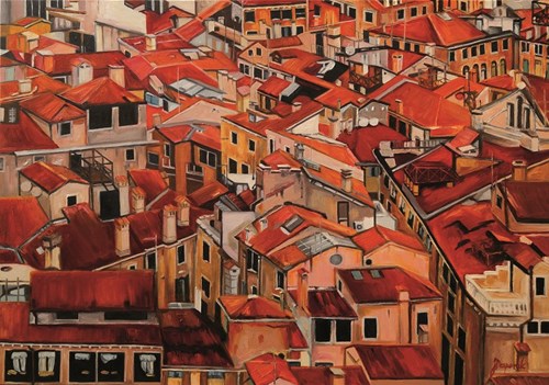 Obraz do salonu artysty Joanna Jeżewska-Desperak pod tytułem Nad dachami Wenecji