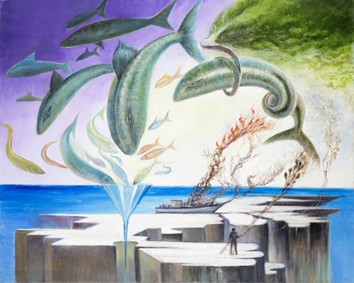 Obraz do salonu artysty Andrzej Wroński pod tytułem Bogactwo oceanu