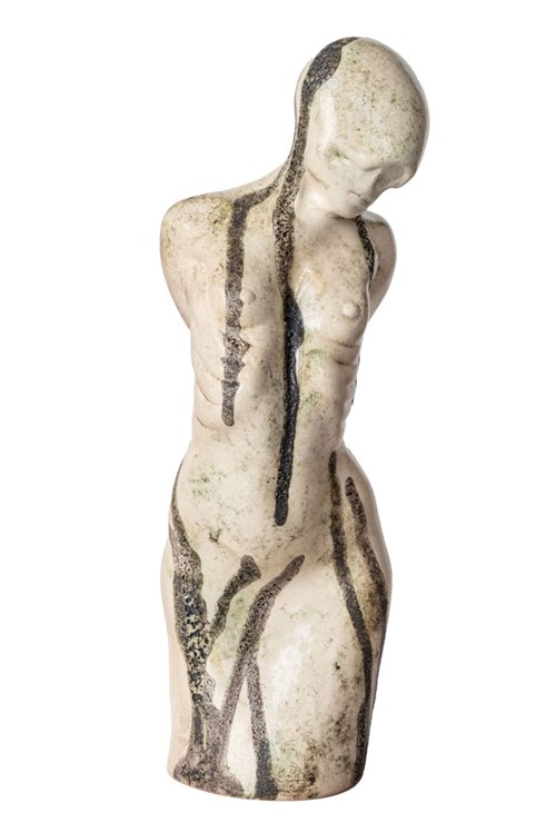 Rzeźba do salonu artysty Roland Kościółek pod tytułem bez tytułu (Lady Tied up)