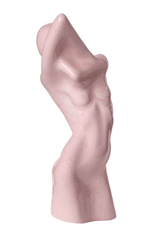 Rzeźba do salonu artysty Roland Kościółek pod tytułem Twin Lady (pink version)
