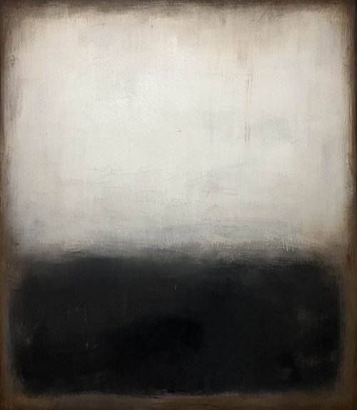 Obraz do salonu artysty Michał Wróbel pod tytułem White. black. on. earth. grey.