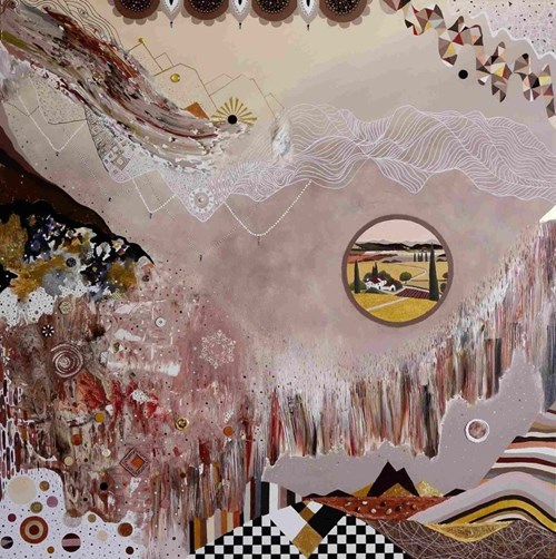 Obraz do salonu artysty Magda Szwabe pod tytułem Wzgórza Toskanii