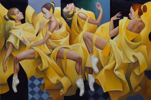Obraz do salonu artysty Andrejus Kovelinas pod tytułem Into the Yellow