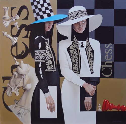 Obraz do salonu artysty Andrejus Kovelinas pod tytułem Chess