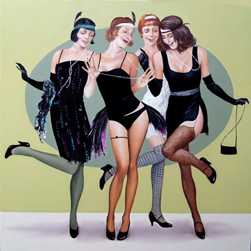 Obraz do salonu artysty Andrejus Kovelinas pod tytułem Happy Dance