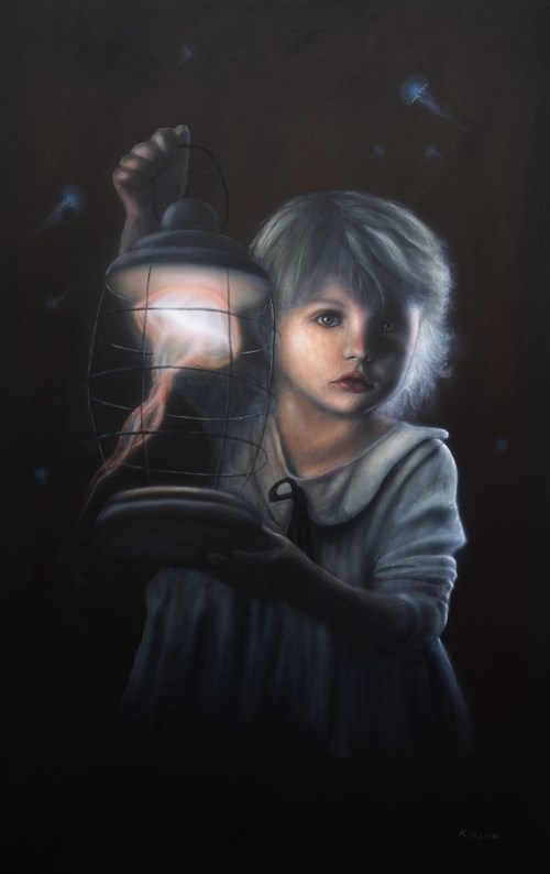 Obraz do salonu artysty Andrzej Kielar pod tytułem Portret z meduzą